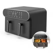 Quanta Freidora Airfry QTAFD11 11L 7EN1/Dual/1700W/220V Gris