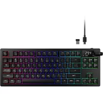 Teclado Gamer Mecânico Gamdias Hermes M7 Hybrid 75% RGB Sem Fio Switch Red - Black (Inglês) (1 Ano de Garantia No Brasil)