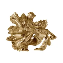 Figura Decorativa de Pez Concepts 438-7014429 39 CM Dorado
