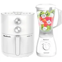 Kit Molimix Fritadeira Elétrica Totos MAF-34 3.5L 1500W + Liquidificador Mbarete ML-850-W 1.5L - 220V