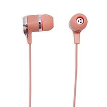 Fone de Ouvido com Fio CY-075 Stereo Earphone Aux 3.5MM - Rosa