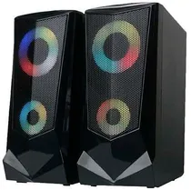 Speaker Satellite Gamer AS-689U USB RGB - Preto