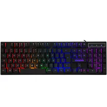 Teclado Gamer Satellite AK-891 Backlight USB - Preto (Português)