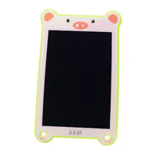 Painel de Escritura Tablet Luo LCD 8.5 Pulegadas LU-A68 Digital Gráfico Eletrônico Portátil Placa de Desenho Manuscrito Pad para Crianças Adultos Casa Escola Escritório - Rosa/Verde