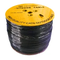 Cabo Rede Utp 305M Externo 20% Voyager CAT6 Preto