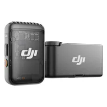 Microfone Lapela Dji Mic 2 USB-C 1 TX + 1 RX FCC Sem Fio para Smartphone - Preto
