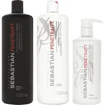 Kit Sebastian Penetraitt Shampoo 1L + Condicionador 1L + Máscara Capilar 500ML