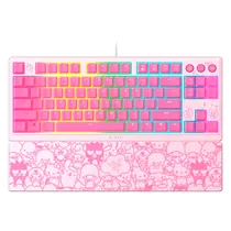 Teclado Gamer Razer Ornata V3 Hello Kitty And Friends Edition RZ03-04881900-R3M1 RGB - Rosa