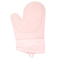 Luva de Silicone Antiaderente para Forno Rosa
