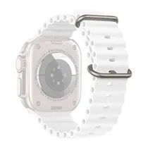 Pulseira 4LIFE para Smartwatch Apple de Silicone de 42/44/45/49 MM Ocean - Branco