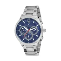 Relógio Analógico Masculino Daniel Klein Exclusive DK12137-3 - Prata e Azul
