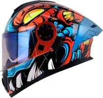 Capacete para Moto Hro Evo Agrext 3480DV - Tamanho M (57-58) - Blue/Orange
