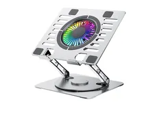 Soporte p/Notebook Metal Sate A-CP24A c/Cooler RGB 360 Giratorio