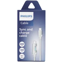 Cabo Philips DLC5021CW/70 USB-C | USB-C - White (1 Metro)