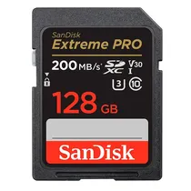 Carto de Memoria SD Sandisk Extreme Pro 128GB / U3 / 200MBS