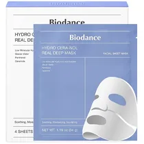 Máscara Facial Biodance Hydro Cera-Nol Real Deep Mask - 4 Unidades (CX Feia)