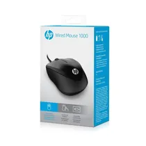 Mouse HP 1000 4QM14AA#Abl Negro 1200DPI USB