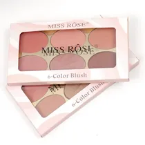 Miss Rose Paleta de Rubor High-Lighter 6 Colores 055 N°2