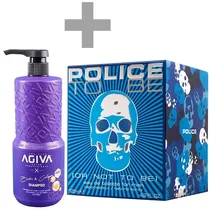 Kit Perfume Masculino Police Or Not To Be Edt 125 ML + Shampoo Agiva