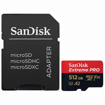 Cartao SD 512GB Sandisk Extreme Pro 200MB SDSQXCD-512G-GN6MA