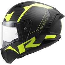 Capacete para Moto LS2 Thunder Carbon RACING1 FF805 - Tamanho M (57-58) - Preto/Verde