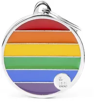 Medalha de Identificação Myfamily Rainbow Círculo Grande BH54C