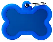 Medalha de Identificação Myfamily Hushtag Osso HTA01BLUE - Azul