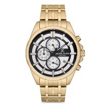 Relogio Analogico Masculino Daniel Klein DK.1.12706-4 Exclusive Gents / Pulseira de Aco Inoxidavel - Dourado