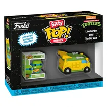 Funko Bitty Pop Turtle Ninja *Rides* Leonardo And Turtle Van 83626