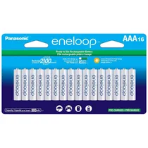 Pilha Recarregável Panasonic Eneloop BK-4MCCA16FA AAA - 16 Unidades