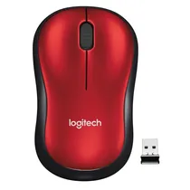 Mouse Logitech M185 - Sem Fio - 1000 Dpi - 3 Botões - Vermelho  Mouse Logit...