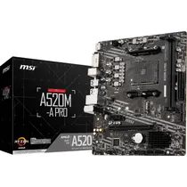 MSI Placa Madre AM4 A520M Pro DDR4/VGA/M.2  MSI Placa M...