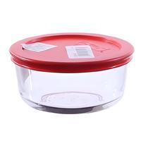 Pyrex ST Plus 4-Cup Redondo c/Tap Roj