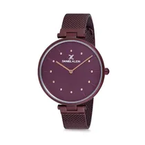 Relógio Analógico Feminino Daniel Klein Premium DK12087-7 - Bordô
