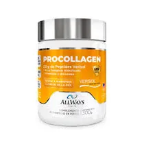 All Ways Medical Vitamina Procollagen 300G Sabor Piña Plastico Amarillo