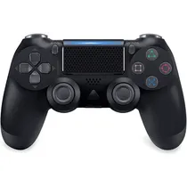 Controle Sem Fio Double-Motor para Playstation 4 (PS4) Recarregável Wireless - Preto