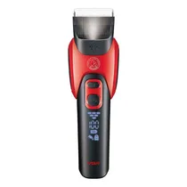 Maquina de Tosa Pet VGR Voyager V-208 / 5V / 6500RPM / 6 Em 1 / Recarregavel - Preto/ Vermelho