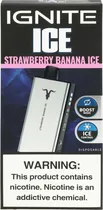 Vape Descartável Ignite V400 Ice Strawberry Banana Ice 40000 Puffs