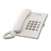 Telefone Panasonic KXTS-500LXW com Cabo Branco