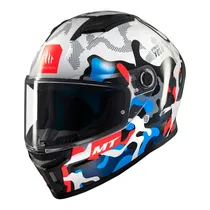 Capacete MT Helmets Stinger 2 Yozu A7 - Fechado - Tamanho XL - Gloss