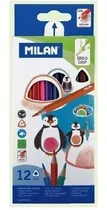 Lápis de Cor Milan Ergo Grip 0722312 (12 Unidades)
