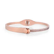 Pulseira Feminina Freelook FRJ.3.3004-4 de Aço Inoxidável - Rosa Ouro
