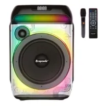 Ecopower Speaker EP-1967 8" 40W/ BT/ USB/ Aux/ FM/ Microfono