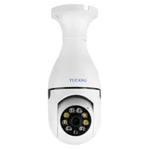 Câmera de Segurança IP Tucano TC-E27 - Wi-Fi - Lâmpada - Branco
