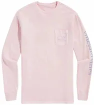 Outlet Camiseta Manga Longa Vineyard Vines 1V018254 Rosa - Feminina