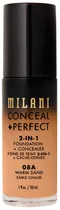 Base Liquido Milani Conceal + Perfect 2IN1 08A Warm Sand - 30ML