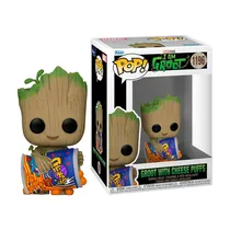 Funko Pop Marvel I AM Groot - Groot With Cheese Puffs Pop 1196