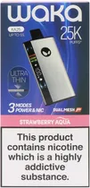 Vape Descartável Waka KA25 Strawberry Aqua 25000 Puffs