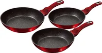 Conjunto de Frigideiras Berlinger Haus Metallic Line Burgundy Edition - BH-1288NF (3 PCS)