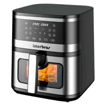 Fritadeira Eletrica Interbras Air Fryer S30BR 8L 1700W 110V - Preto
